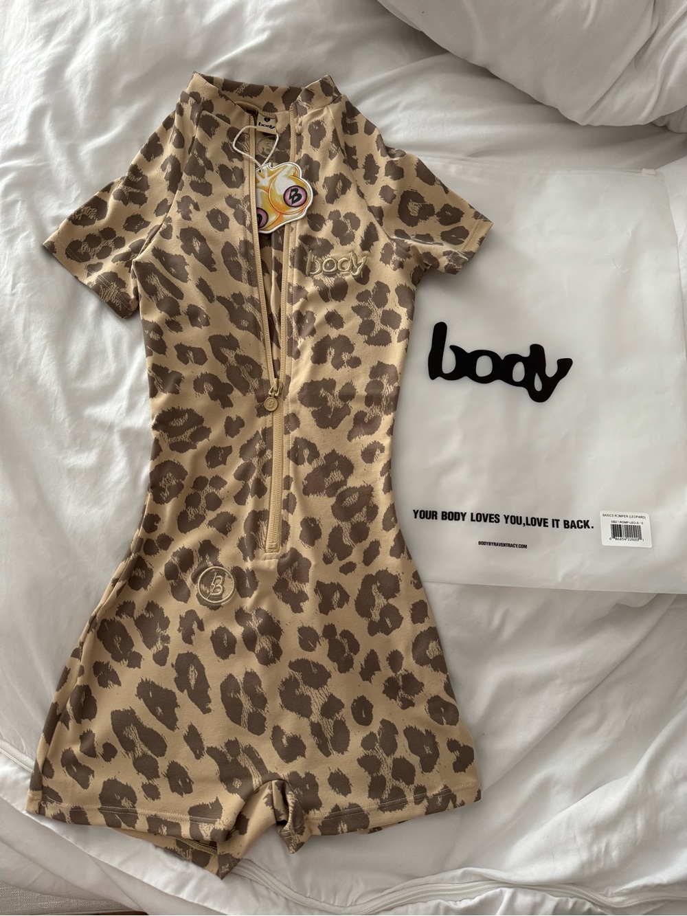 Body Basic Romper Leopard by Raven Tracy